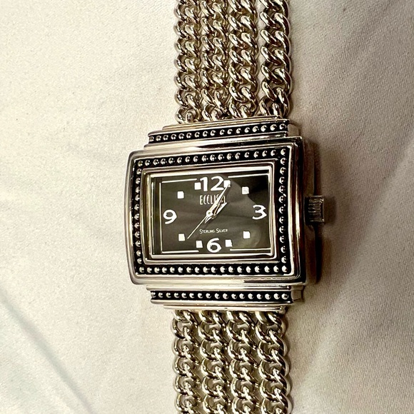 Ecclissi Analog Wristwatch 4 chains bracelet, 6” wrist size, Japan quartz  -1